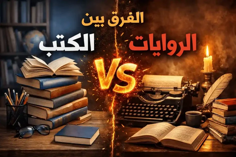 الفرق بين الكتب والروايات